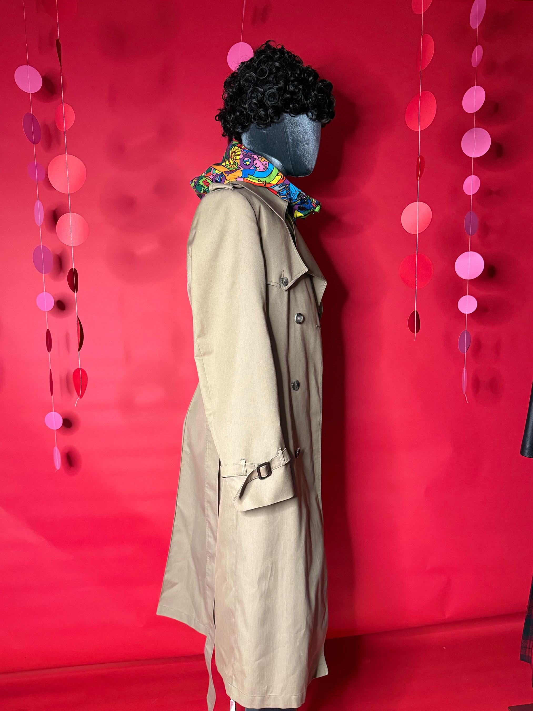 Vintage Christian Dior Monsieur Trench Coat – 1980s Classic Paris