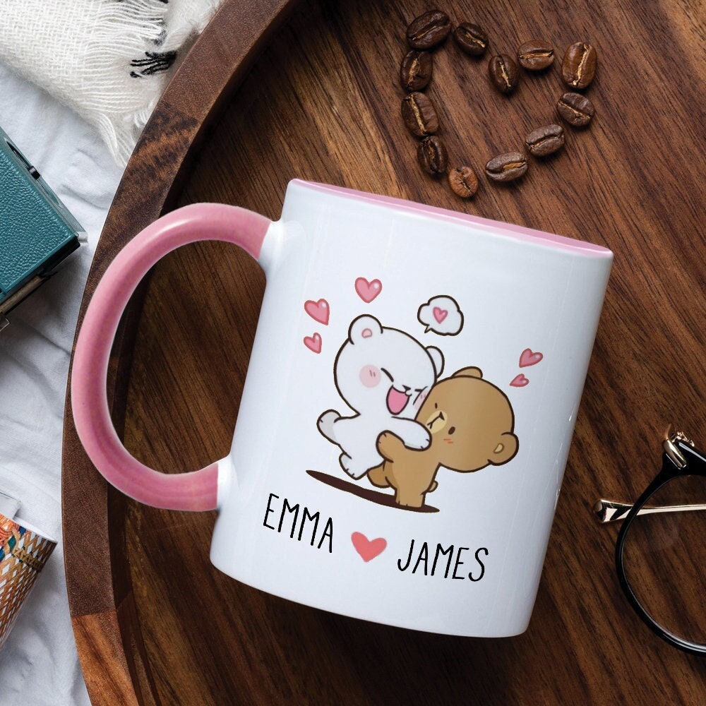 Kawaii Bear Coffee Mugs Cups Ceramic Cute Resuable Creative Travel Cups Tea  Beer Water Milk Original