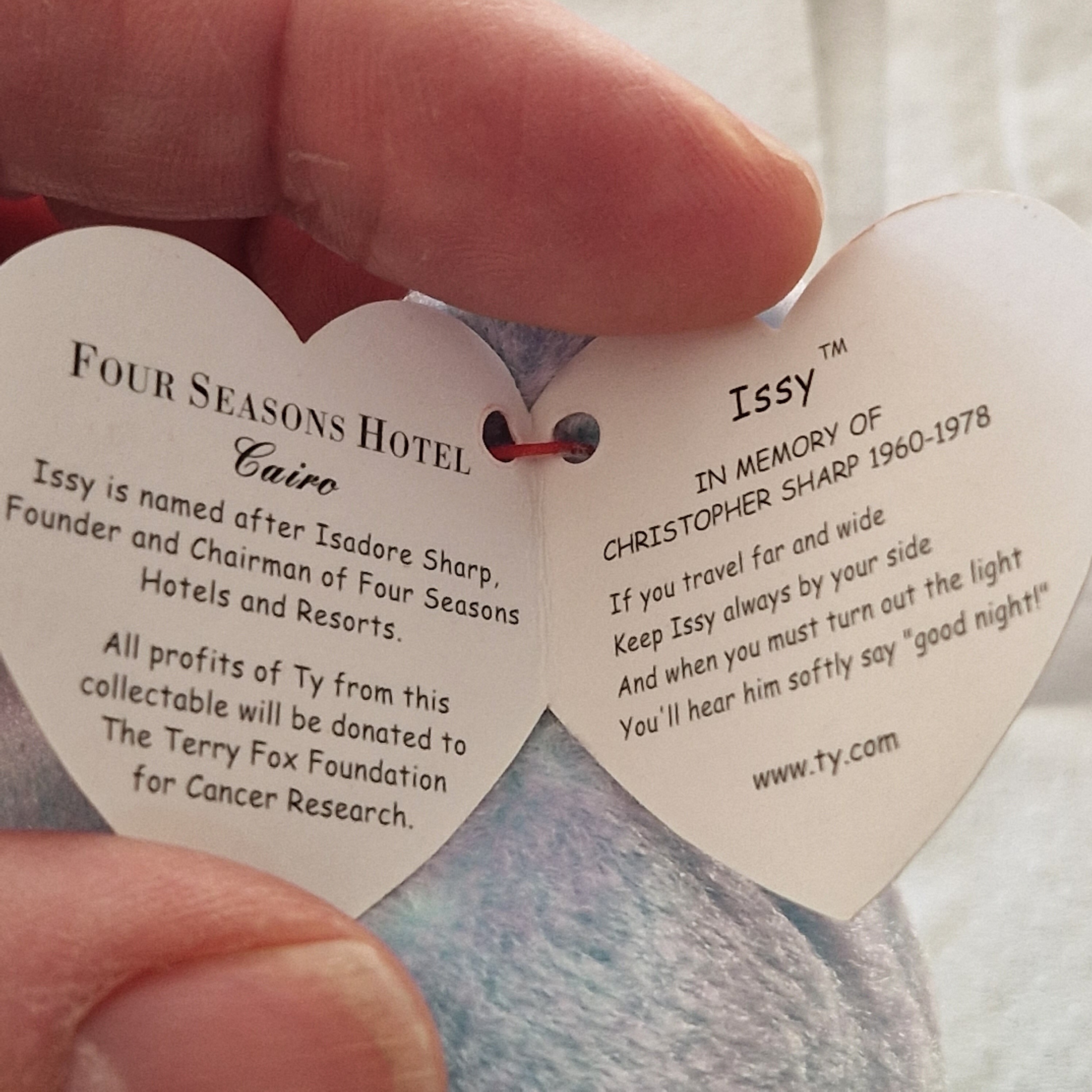 Issy Beanie Baby In Memory Of Christopher Top Sharp - Foto 9