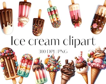 Ice cream clipart 20 Ice cream cone PNG clipart Food clipart Popsicles clipart Transparent background Ice cream cone clipart Dessert clipart