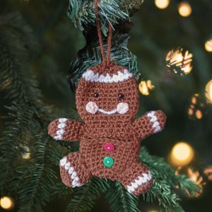 Crochet Gingerbread  Person Ornament Gift Card Money Holder