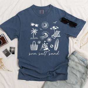 Comfort Colors Sun Salt Sand Shirt: Garment-Dyed Vacation Tee image 2