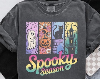 Komfort Farben Spooky Saison Shirt, Halloween Geist Tee