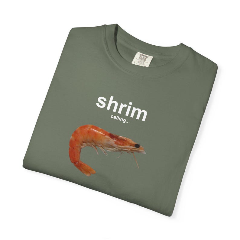 Lustiges Shrim Calling Shirt, Fischliebhaber Geschenk, Rechtschreib-T-Shirt Bild 8