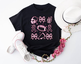 Breast Cancer Awareness Football Jersey / Women's Relaxed Fit / XS