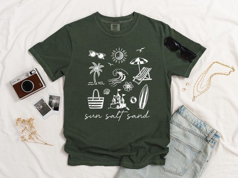 Comfort Colors Sun Salt Sand Shirt: Garment-Dyed Vacation Tee image 5