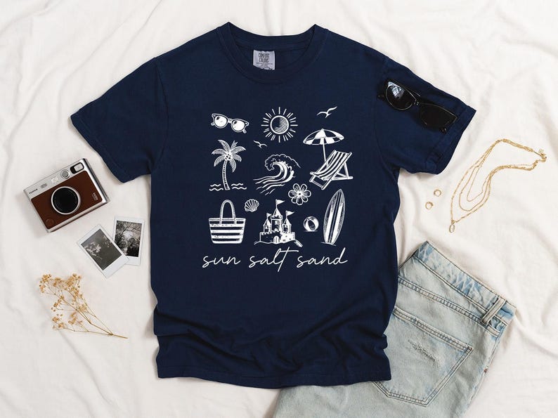 Comfort Colors Sun Salt Sand Shirt: Garment-Dyed Vacation Tee image 7