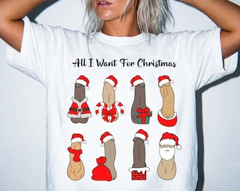 クリスマスに欲しいものすべてTシャツ、いたずらなクリスマスパーティーTシャツ、大人向けジョークギフト