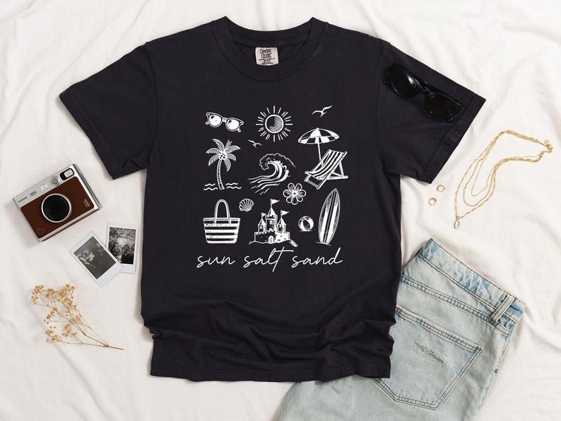 Comfort Colors Sun Salt Sand Shirt: Garment-Dyed Vacation Tee image 3