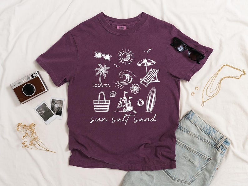 Comfort Colors Sun Salt Sand Shirt: Garment-Dyed Vacation Tee image 8