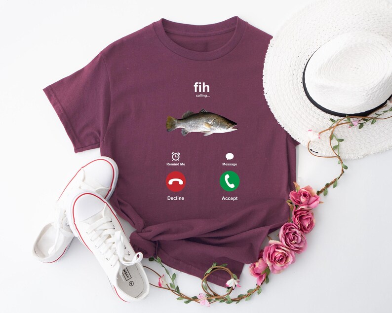 Camiseta divertida con mensaje de pez, camiseta irónica con meme de pez, camiseta sarcástica para pantalla de llamada entrante, ropa con estética extraña, camiseta humorística de pesca imagen 5