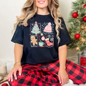 Christmas Coquette Shirt, Comfort Colors Tee, Holiday Design