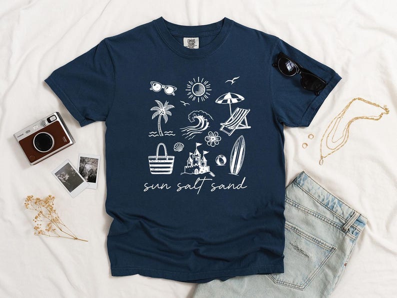 Comfort Colors Sun Salt Sand Shirt: Garment-Dyed Vacation Tee image 4