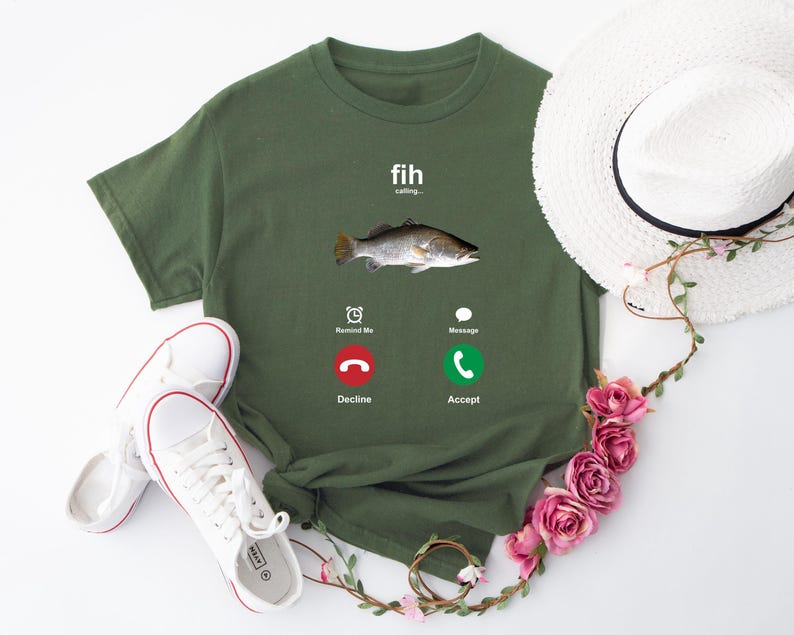 Camiseta divertida con mensaje de pez, camiseta irónica con meme de pez, camiseta sarcástica para pantalla de llamada entrante, ropa con estética extraña, camiseta humorística de pesca imagen 7