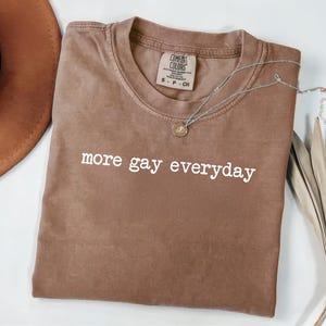 Comfort Colors More Gay Everyday Shirt, Funny Gay Shirt, Gay Gift, Gay Friend Gift, Cute Gay Shirt, Pride Month Shirt, Queer Shirt