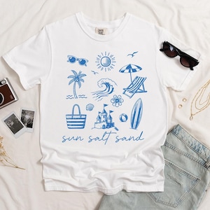 Comfort Colors Sun Salt Sand Shirt: Garment-Dyed Vacation Tee image 1
