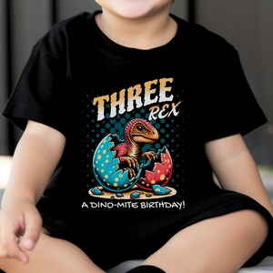 Three Rex Matching Family Birthday Shirts, Dinosaur Theme 3rd Birthday Party Shirt, Three Rex Shirt, 3 Rex Birthday Tee, Birthday Boy Outfit