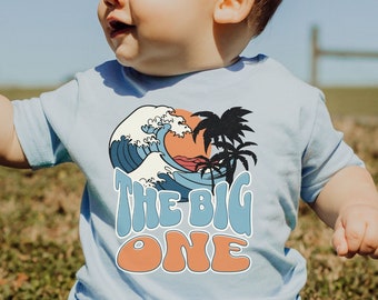 The Big One Surf Birthday Shirts Beach Theme First Birthday Outfit Boy Girl Matching Family Tees One Rad Mom Dad Surfer Pool Party 1st BDay