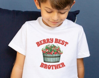 Toddler Boy Shirt, Best Brother Shirt, Berry Best, Strawberry Birthday, Berry Birthday, Summer Toddler Shirt, Birthday Party Shirt, Toddler