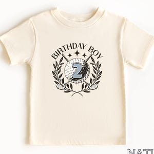 Golf Birthday Boy Shirt 2nd Birthday Outfit Golf Theme Party T-Shirt Two Years Old Golf Par-Tee Toddler Golf Shirt Golf Second Birthday Tee