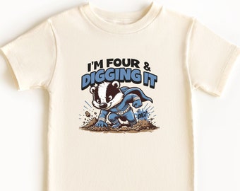 4th Birthday Shirt Boys Superhero Party T-Shirt Four Years Old Shirt Gift For 4 Year Old Birthday Super Hero Kids BDay Tee Girl Fourth BDay