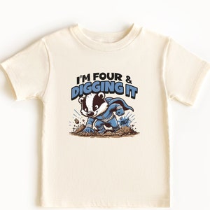 4th Birthday Shirt Boys Superhero Party T-Shirt Four Years Old Shirt Gift For 4 Year Old Birthday Super Hero Kids BDay Tee Girl Fourth BDay