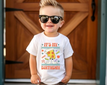 Toddler Boy Matching Pizza Birthday Party Family T-shirt Mommy and