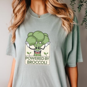 Food Shirt, Broccoli Shirt, Funny TShirt, Comfort Colors Shirt, Vegan Gift, Birthday Gift For Friend, Summer TShirt, Vegan Shirt, Self Care