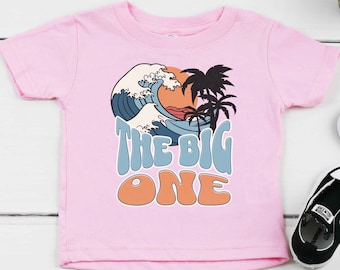 The Big One Surf Birthday T-Shirt Beach Theme First Birthday Outfit Boy Girl Matching Family Tees One Rad Mom Dad Surfer Pool Party 1st BDay