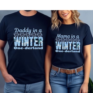 Winter ONEderland Birthday Shirt, Matching Family Birthday Shirt, 1st Birthday Shirt, Snowflake Party, Winter First Birthday, Mama and Daddy