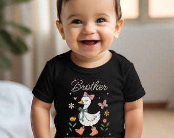 Silly Goose Brother Shirt One Silly Goose First Birthday TShirt Two Silly 2nd BDay Tee Matching Family Goose Theme Party Outfits Toddler Kid