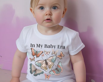 Baby Shirt, In My Mom Era, Baby Era Shirt, Baby Butterfly TShirt, Boho Baby, Funny Baby T Shirt, New Baby Gift, Baby Clothes, Baby Tee Shirt
