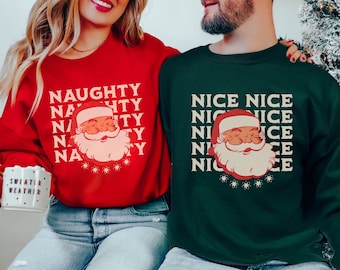 Funny Matching Couples Christmas Sweatshirts, Matching Holiday Sweater, Couples xmas Shirt, His and Hers Shirt, Couple Pajama, Newlywed Gift