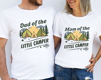 Camping Birthday Shirts Camper 1st Birthday Little Camper Is One Camping Theme Matching Family Tees Baby Boy Girl First BDay Mom Dad Brother