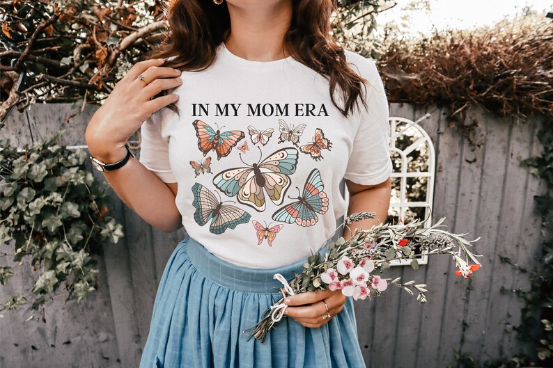 Mom Era Butterfly T Shirt Mothers Day Gift For Cool Mom