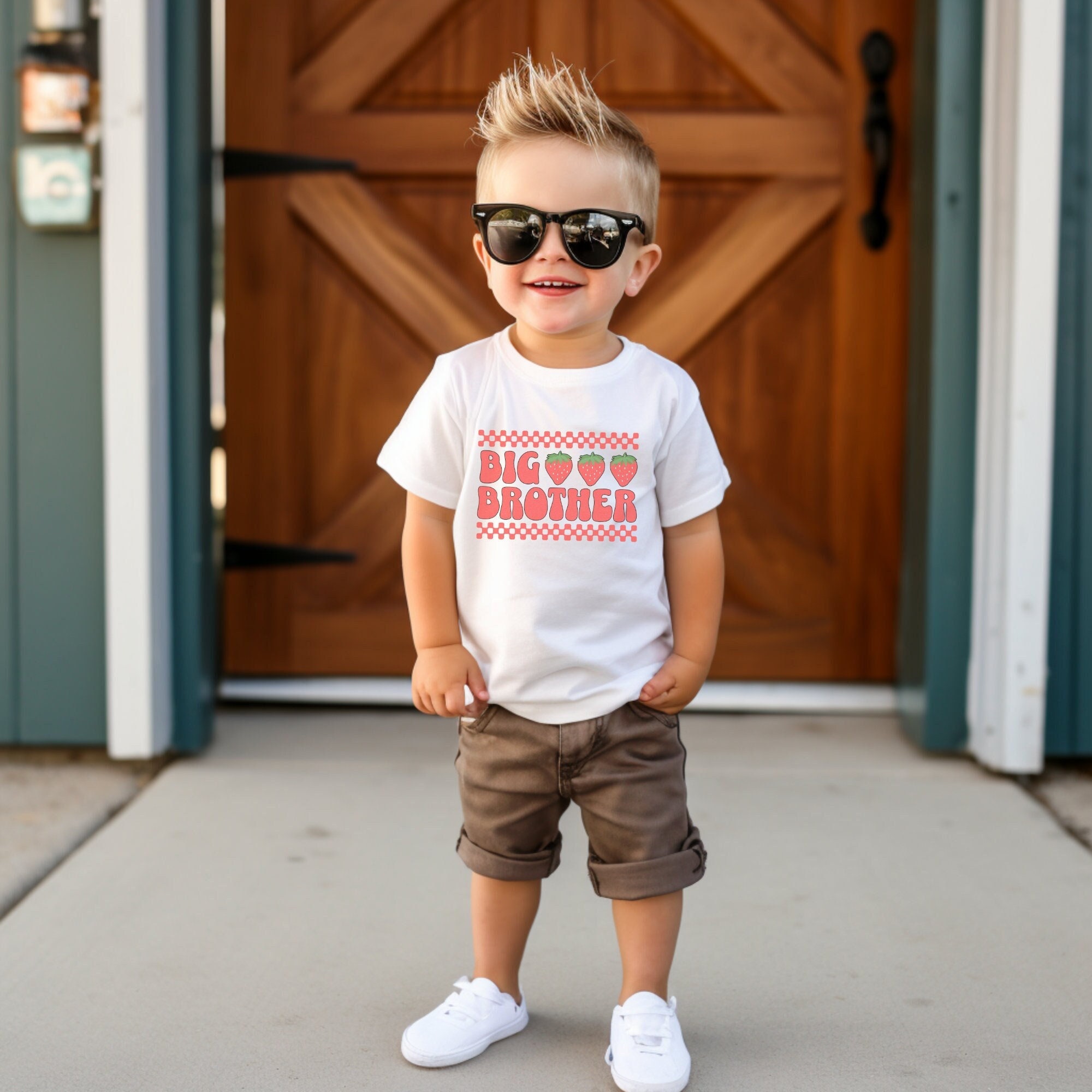 Big Brother Outfit Strawberry Theme Birthday Party Shirts Berry
