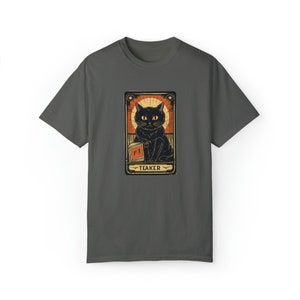 Tarot Card Shirt, Black Cat Halloween Shirt, Witchy Shirt, Comfort Colors Halloween TShirt, Spooky Black Cat, Fall Cat Shirt, Black Cat Tee image 9