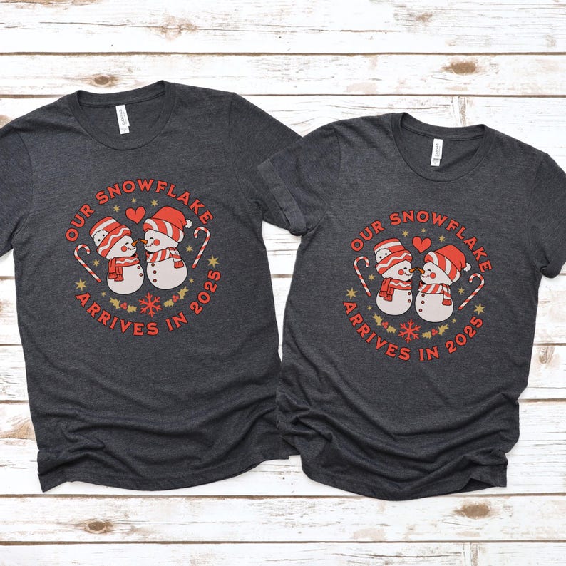 Christmas Pregnancy Announcement Shirt Holiday Baby Reveal Tshirt