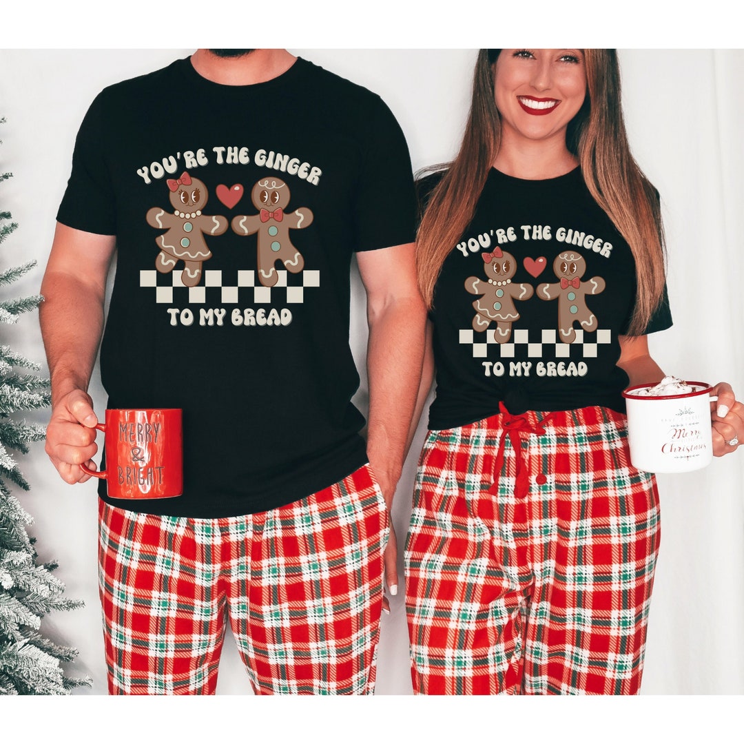 Funny Matching Couples Christmas Shirts, Gingerbread Shirt, Our First ...