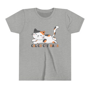 Kids Cat Shirt, Calico Cat Mama, Cat Lover Gift For Daughter, Cute Cat Tee, Granddaughter Birthday Gift, Kids Graphic Tee, Spring Clothing image 3