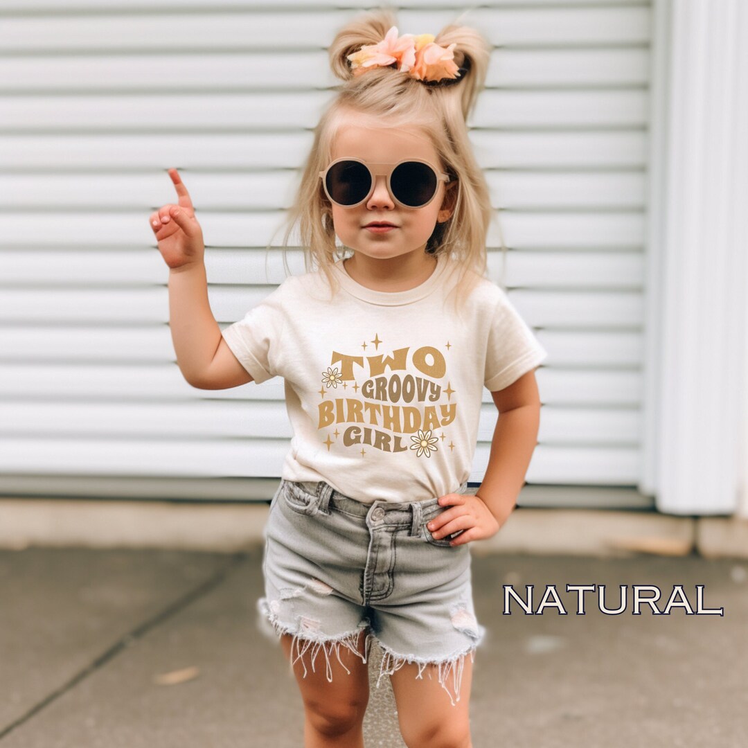 Two Groovy 2nd Birthday Girl Toddler Shirt Matching Groovy Family two-groovy-2nd-birthday-girl-toddler-shirt-matching-groovy-family