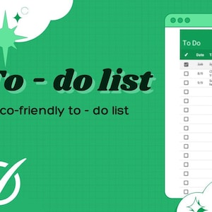 Excel To Do List Template, Excel Planner Spreadsheet For Daily To Do, Digital Checklist Template, Editable Todo List, Bucket List Template