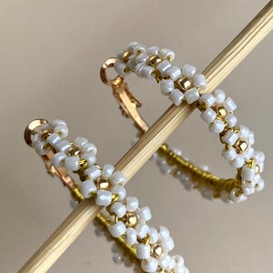 Daisy Hoop Earring Daisy Earring Daisy Flower Earring - Etsy