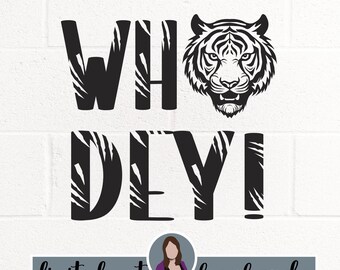 Diseño de tigre de Bengala que representa al fútbol: archivo de corte Cricut (descarga digital)