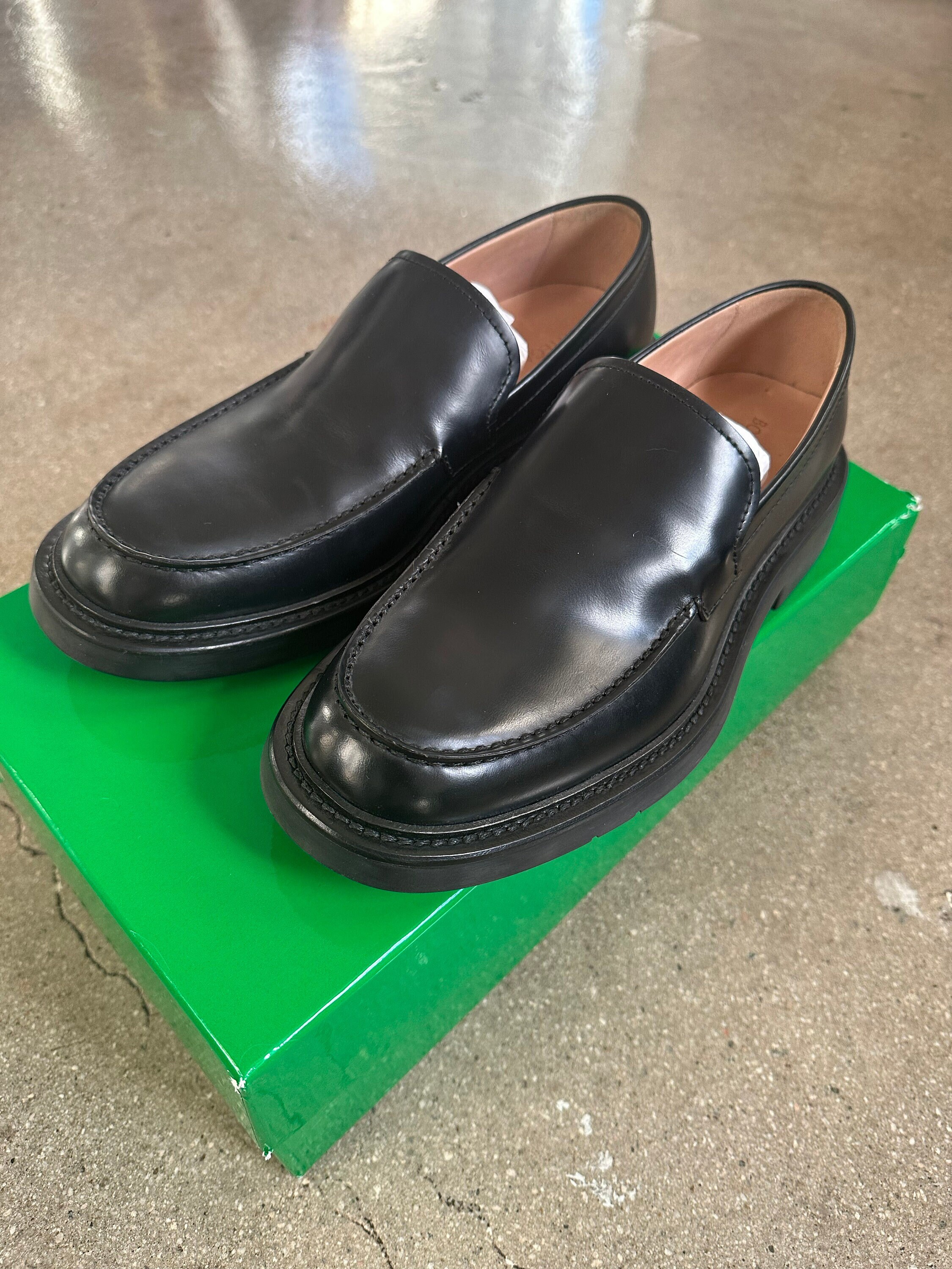 BOTTEGA VENETA Black 'the Level' Loafers size 40 - Etsy