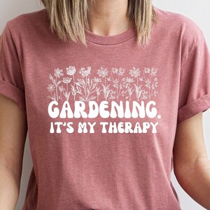 Gardening It&#39;s My Therapy Shirt, Herbology Plants Shirt, Gift For Plant Lover, Botanical Shirt, Plant Lover Shirt, Plant Shirt, Gardening