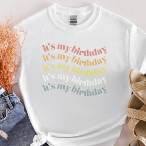 It&#39;s My Birthday Wavy Shirt, Birthday Shirt For Women, Birthday Girl Shirt, It&#39;s My Birthday Shirt,Birthday Party Shirt,Birthday Queen Shirt
