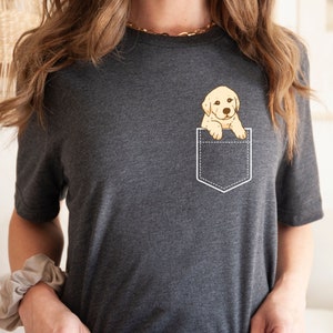 Cute Pocket Dog Shirt, Cute Dog Paw Shirt, Dog Owners Gifts, Funny Dog Shirt, Dog Shirt for Women, Cute Puppy Shirt, Womens Dog Shirt