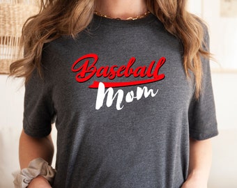 Baseball Mom Tee - Baseball Shirt - Baseball Game Tee - Ballpark Shirt - Baseball Mom Shirt - Baseball Season Tee - Distressed