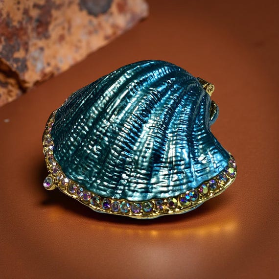 Seashell trinket box, scallop shell, shell gift - image 10